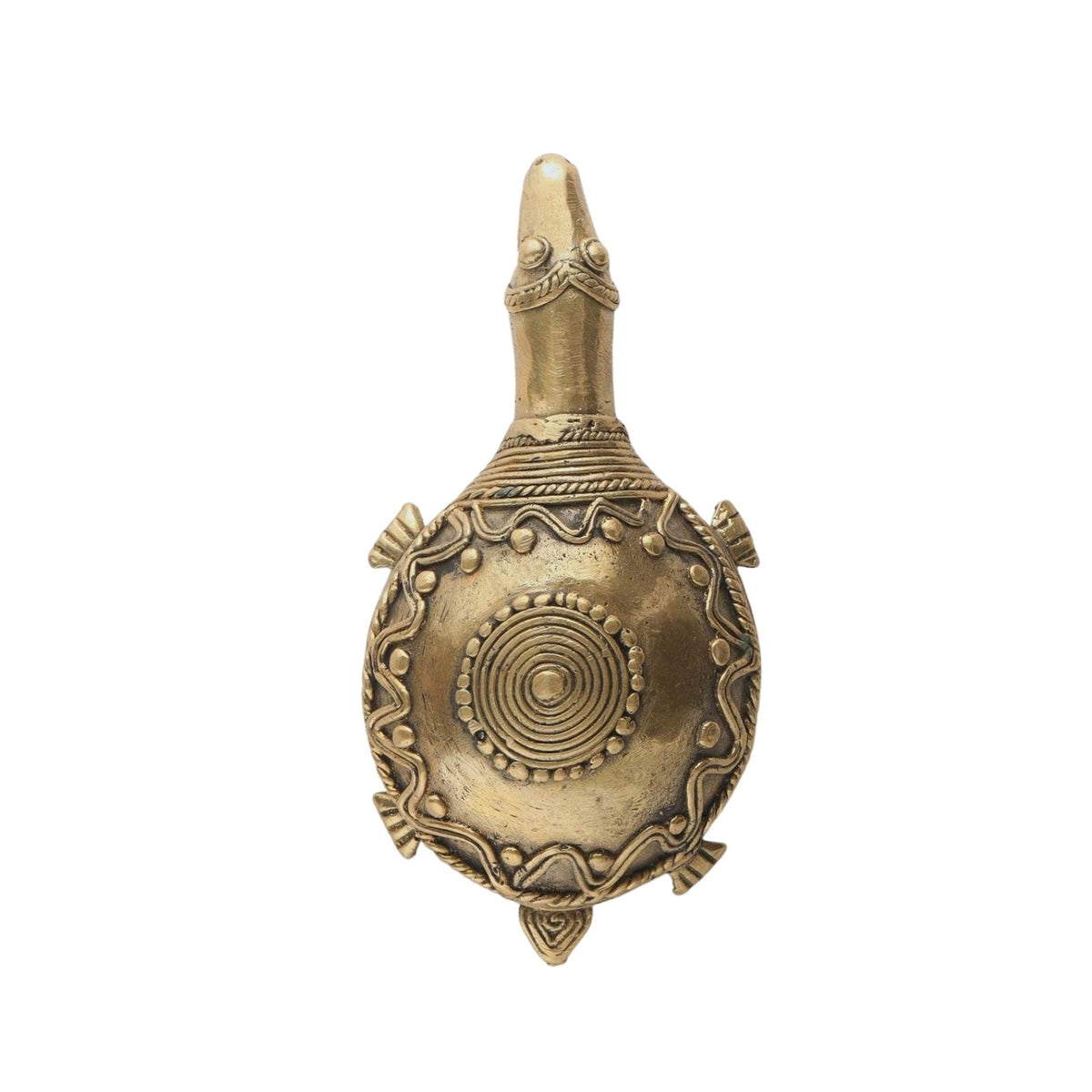 Sthula's Antique Brass Tortoise Decorative Showpiece