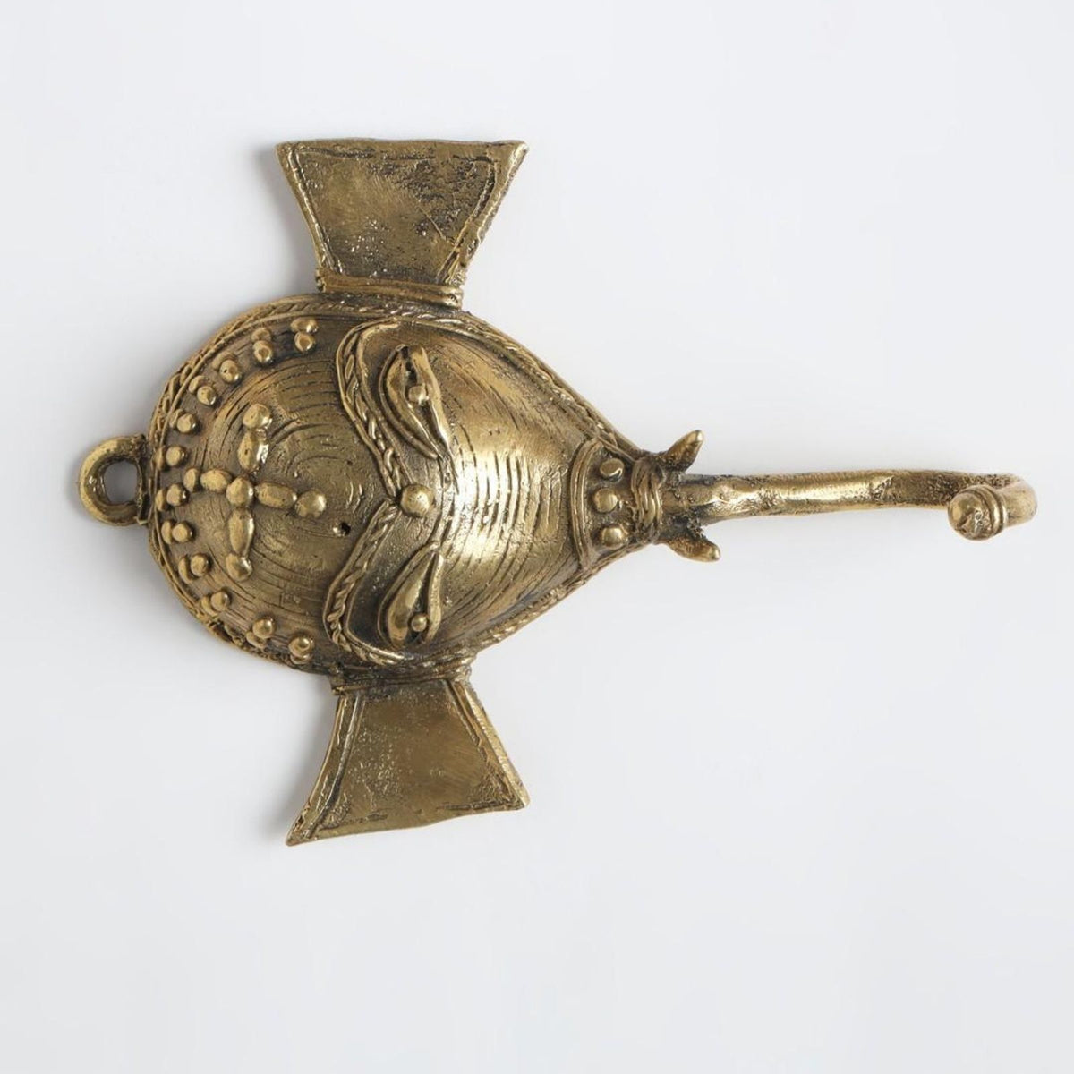 Sthula's Antique Brass Ganesh Face Wall Hanging
