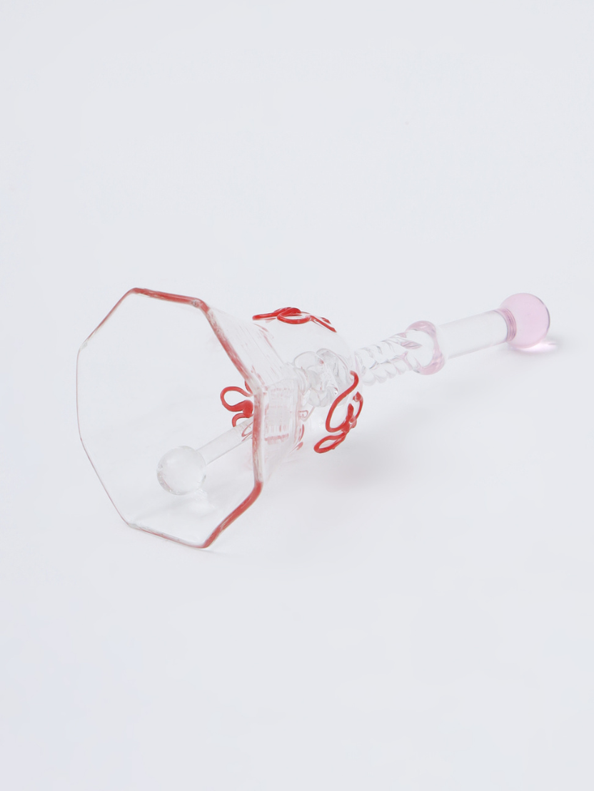 Sthula's Handcrafted Transparent Glass Decorative Wedding Bell