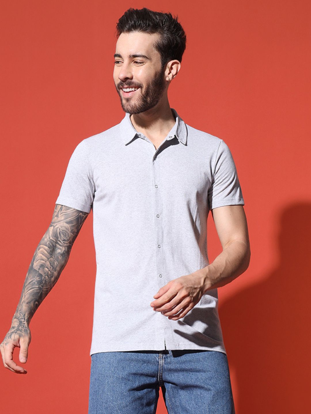 Men’s Casual Slim Fit Henley Tee – Classic & Versatile