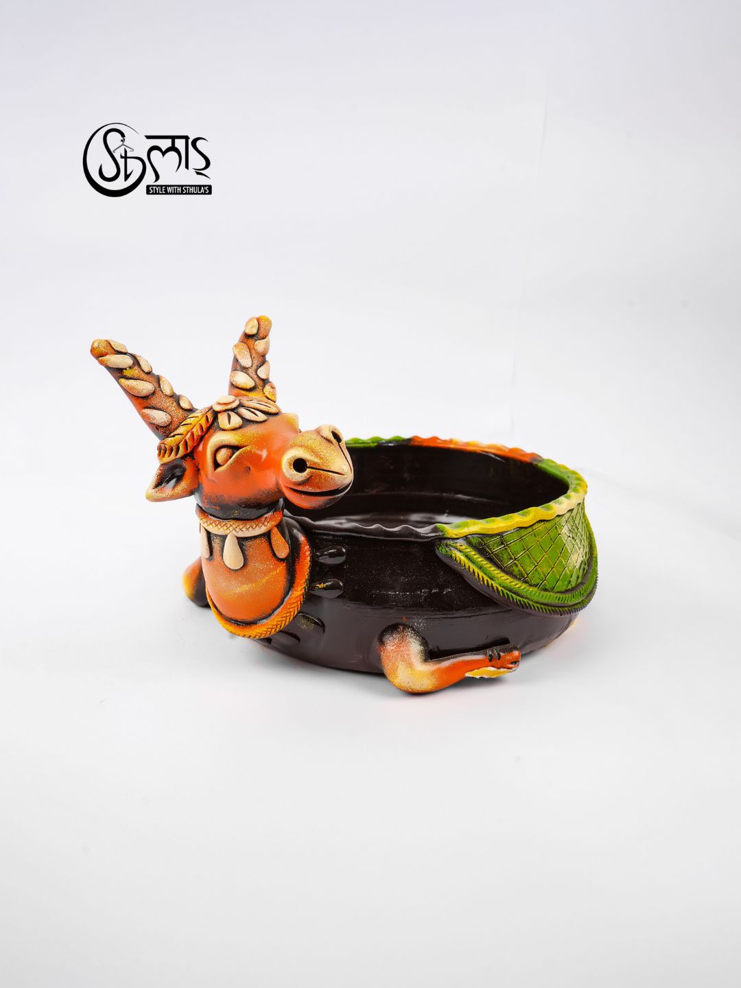 Colorful Terracotta Bowl – Ideal for Serving & Decoration