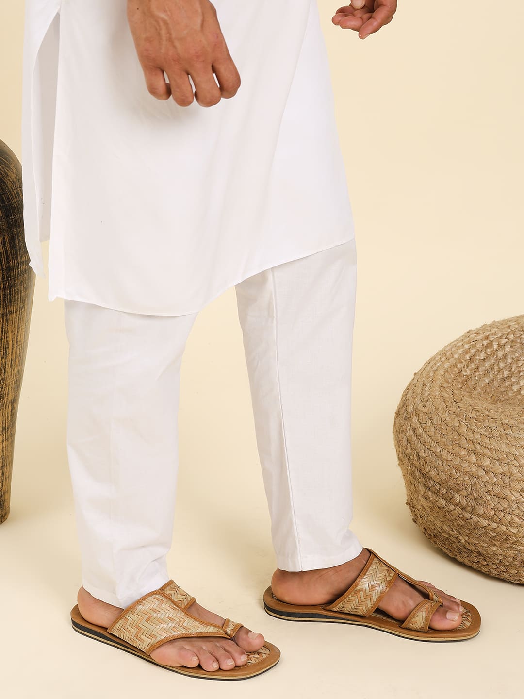 Rustic Elegance Handwoven Leather Kolhapuri Chappals – Premium Ethnic Footwear for Men