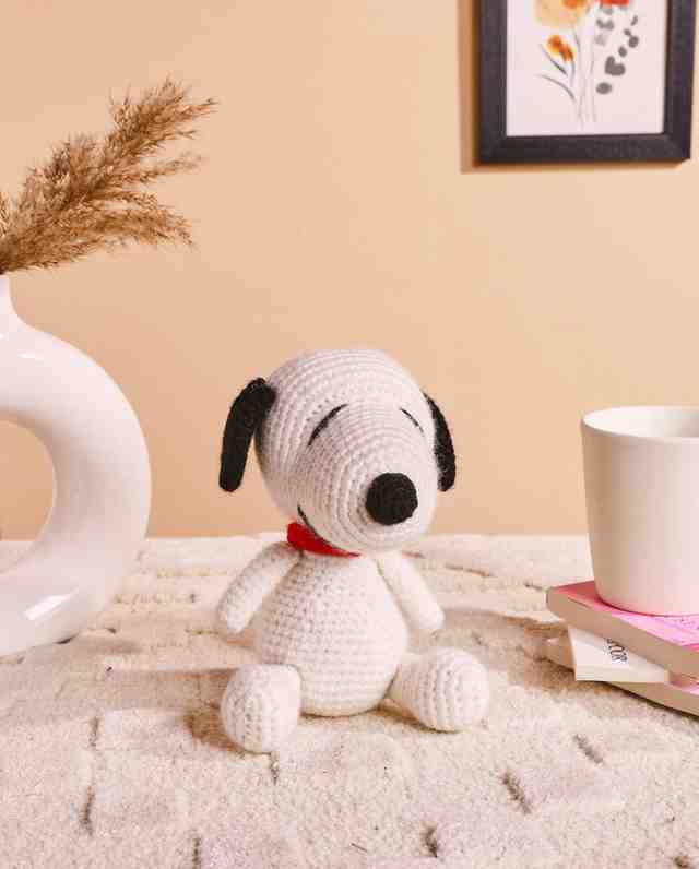 Handmade Crochet Dog Soft Toy | Eco-Friendly Knitted Plush Doll for Kids & Home Décor – Sthulas