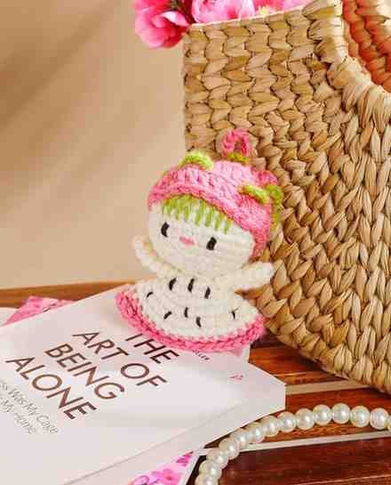 Handmade Crochet Strawberry Doll | Eco-Friendly Knitted Toy for Kids & Home Décor – Sthulas