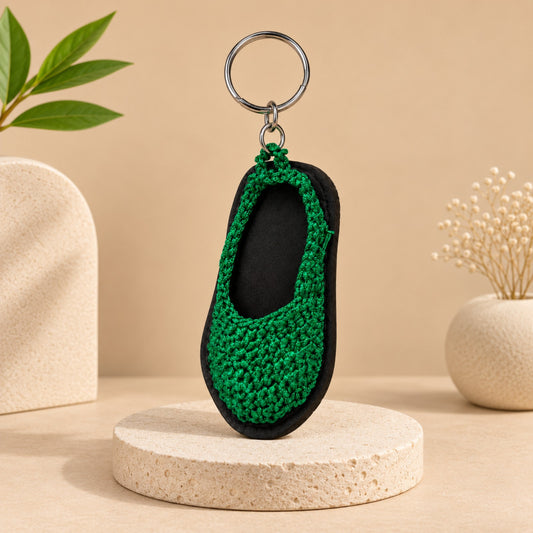 Sthula's Green & Black Mini Shoe Keychain