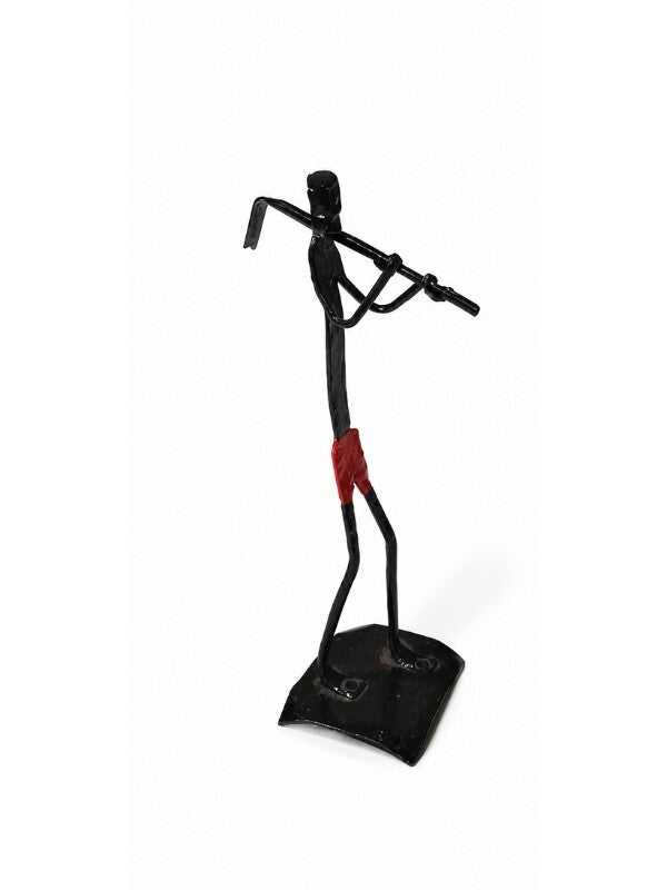 Sthula's Handmade Tribal Flute Player Figurine