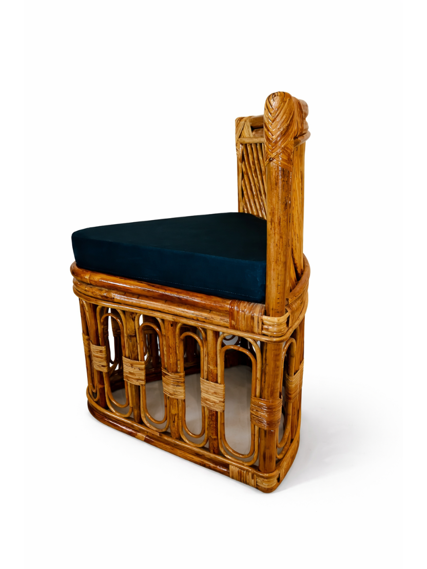 Sthula's Handmade Bainth Corner Chair with Cushion