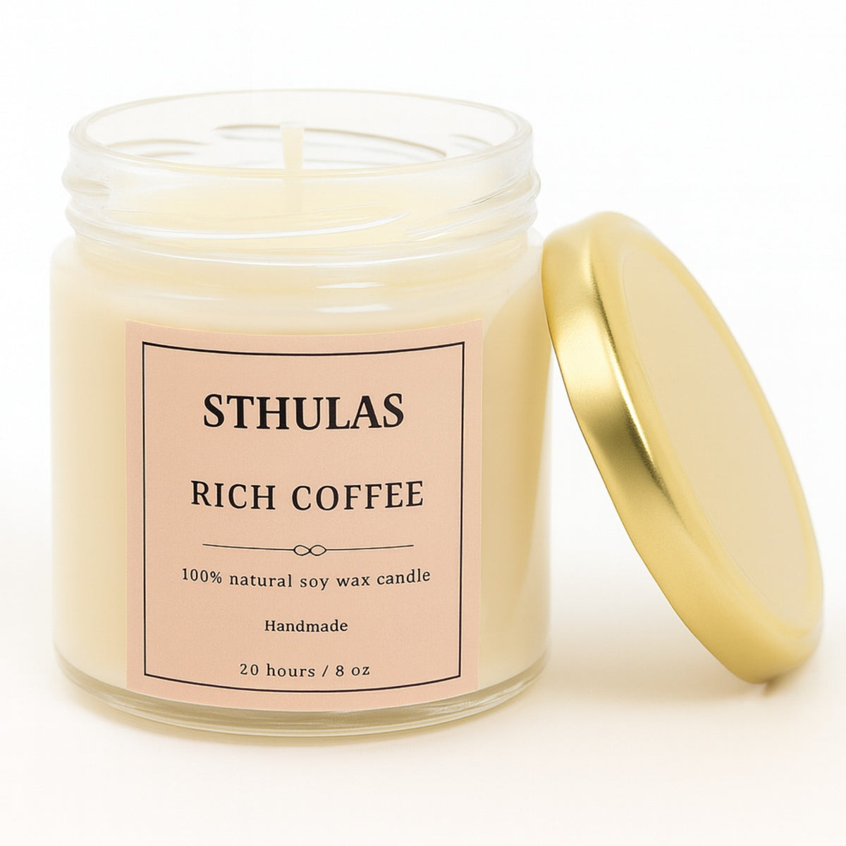 Sthula's Rich Coffee Scented Soy Wax Candle