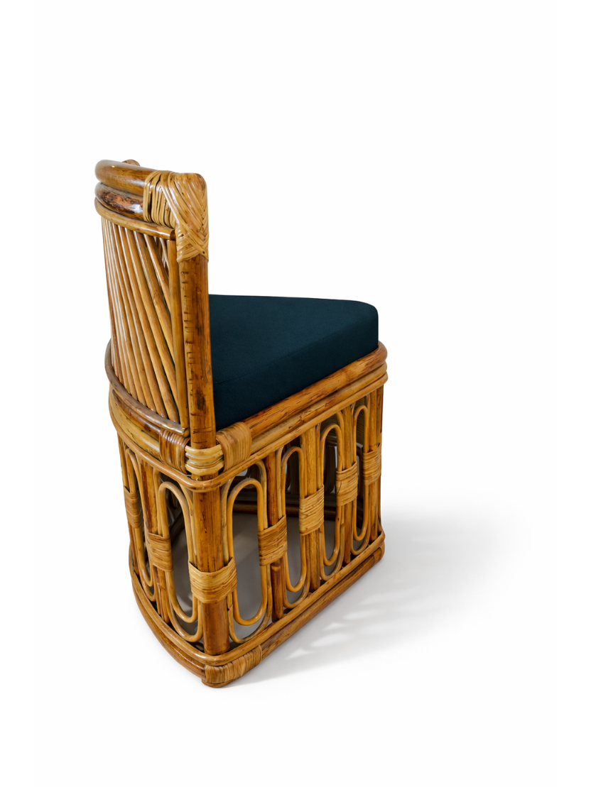 Sthula's Handmade Bainth Corner Chair with Cushion