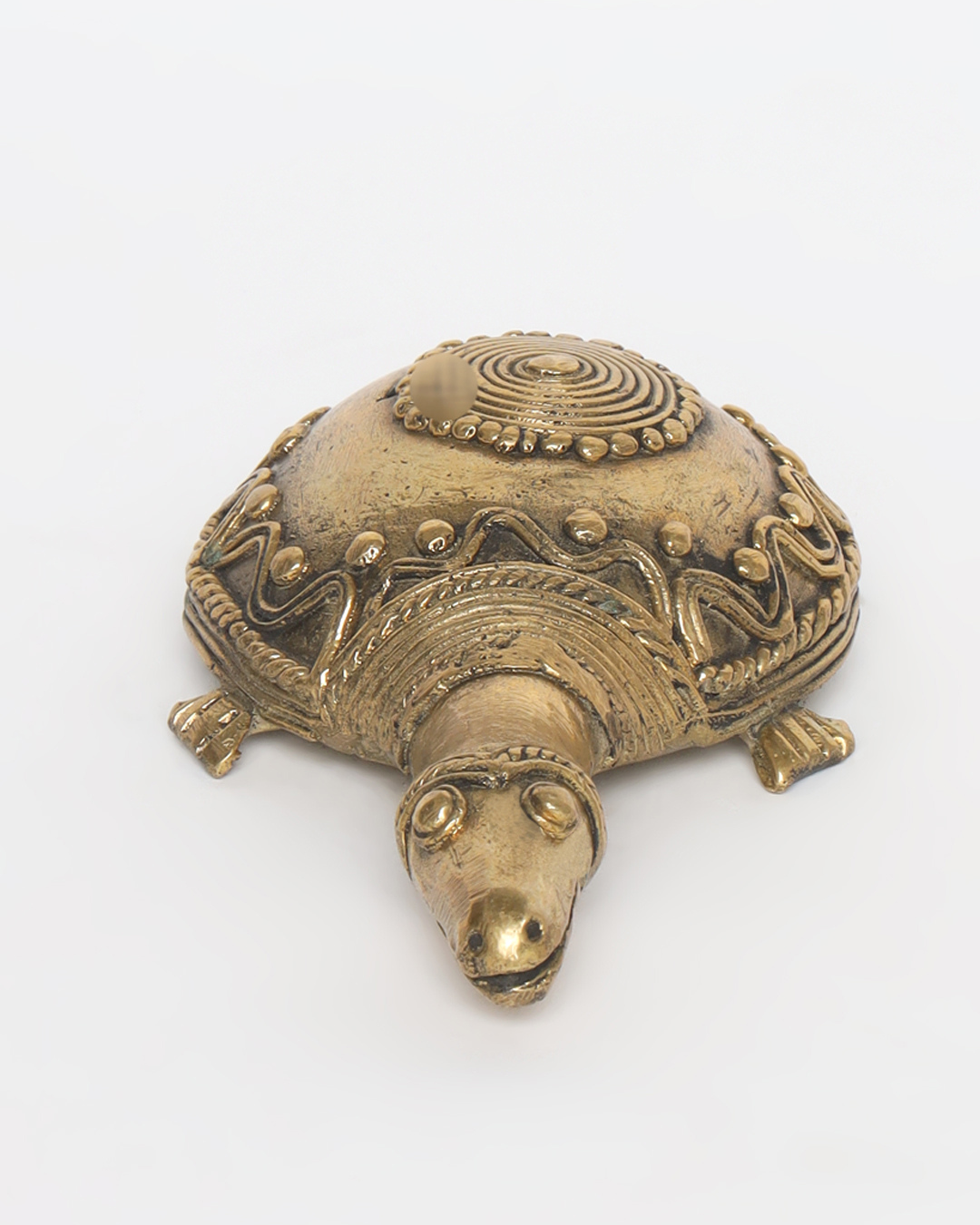 Sthula's Handcrafted Dokra Metal Turtle Showpiece