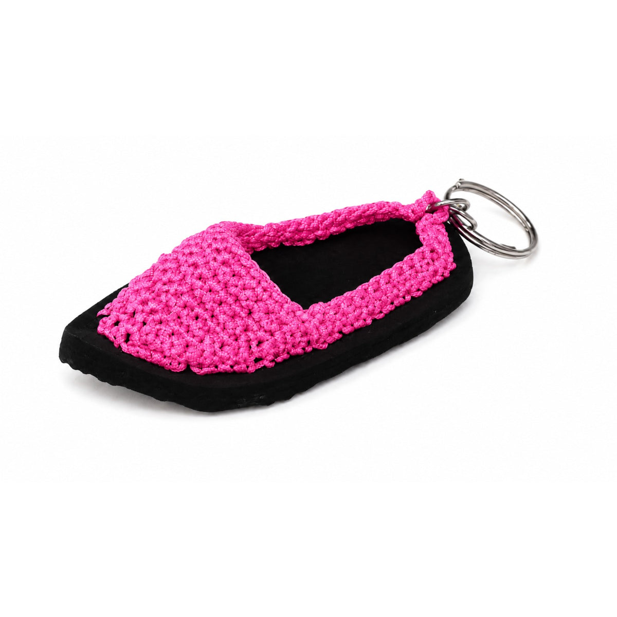 Sthula's Pink & Black Mini Shoe Keychain