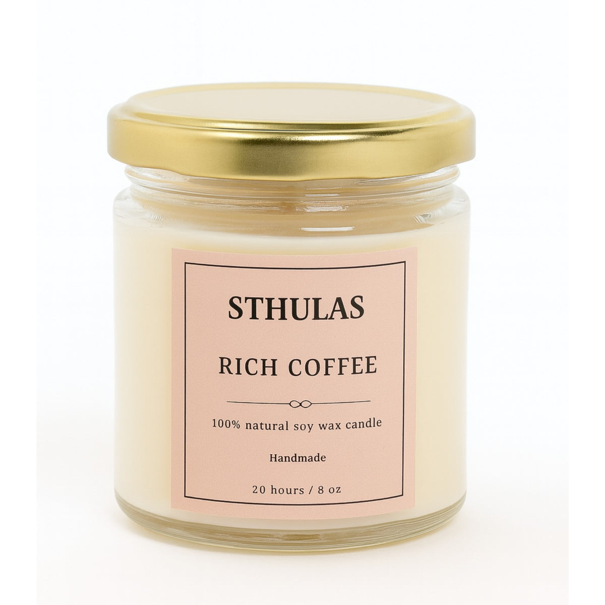 Sthula's Rich Coffee Scented Soy Wax Candle