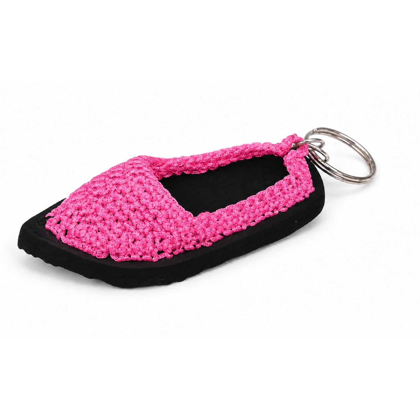 Sthula's Pink & Black Mini Shoe Keychain