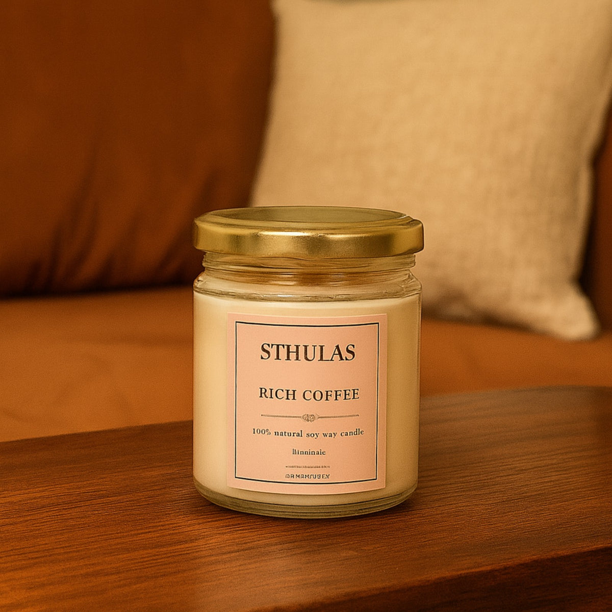 Sthula's Rich Coffee Scented Soy Wax Candle