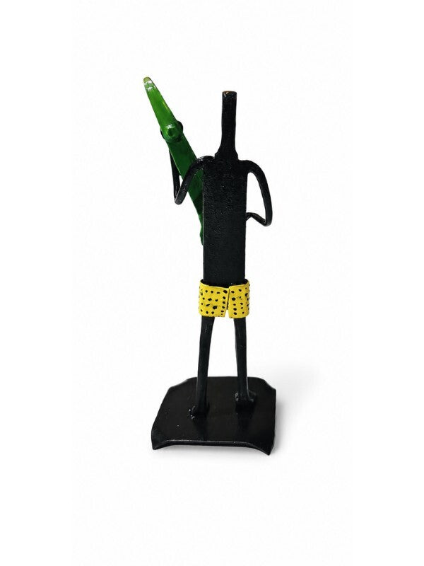 Sthulas Handmade Tribal Musician Metal Figurine