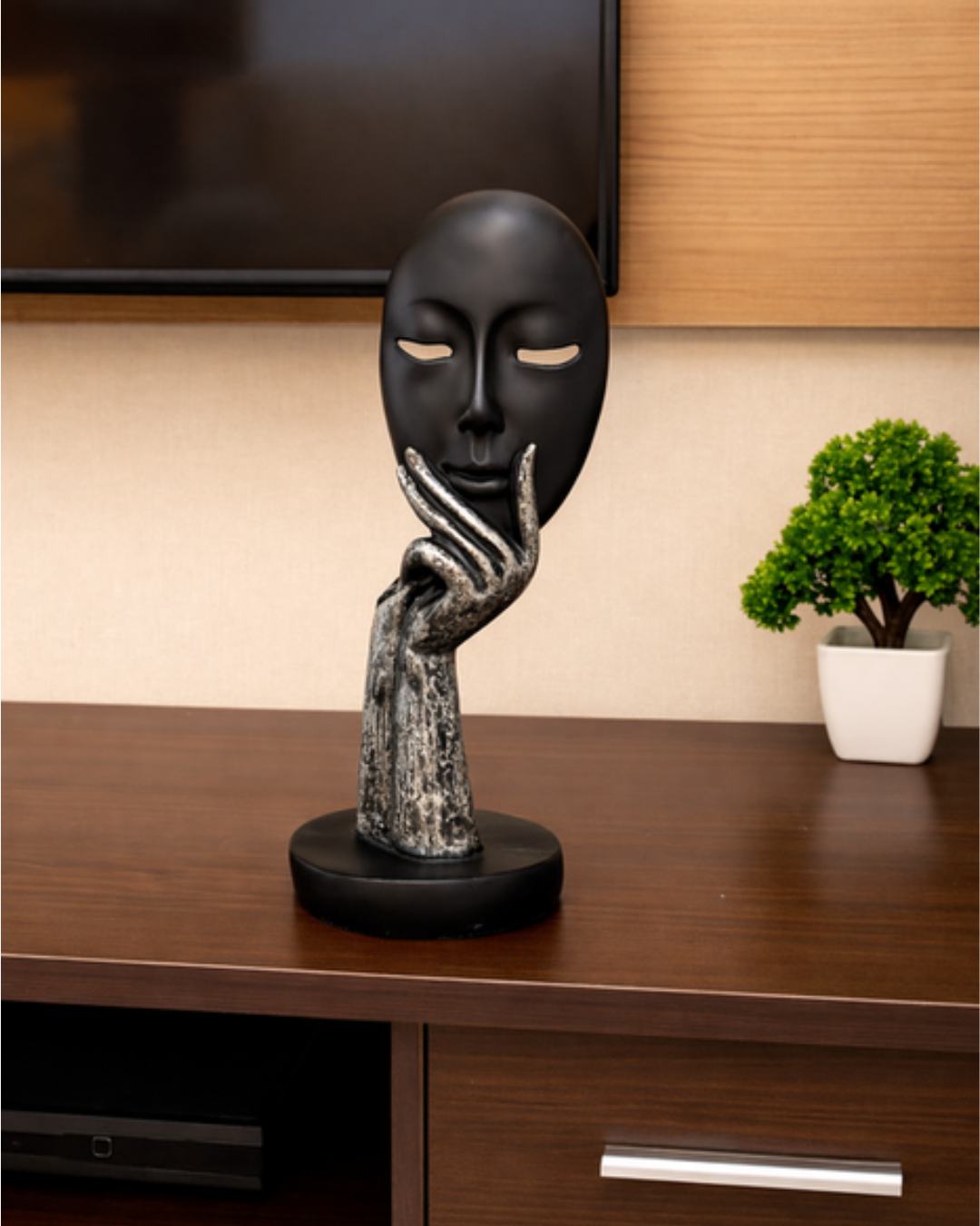 Sthula's Handcrafted Abstract Face Art Sculpture