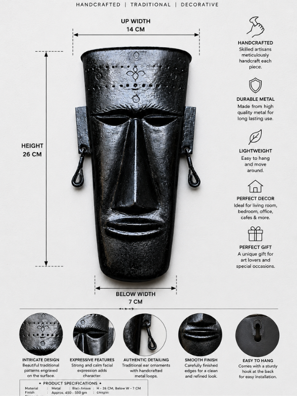 Sthula's Handmade Tribal Face Wall Mask