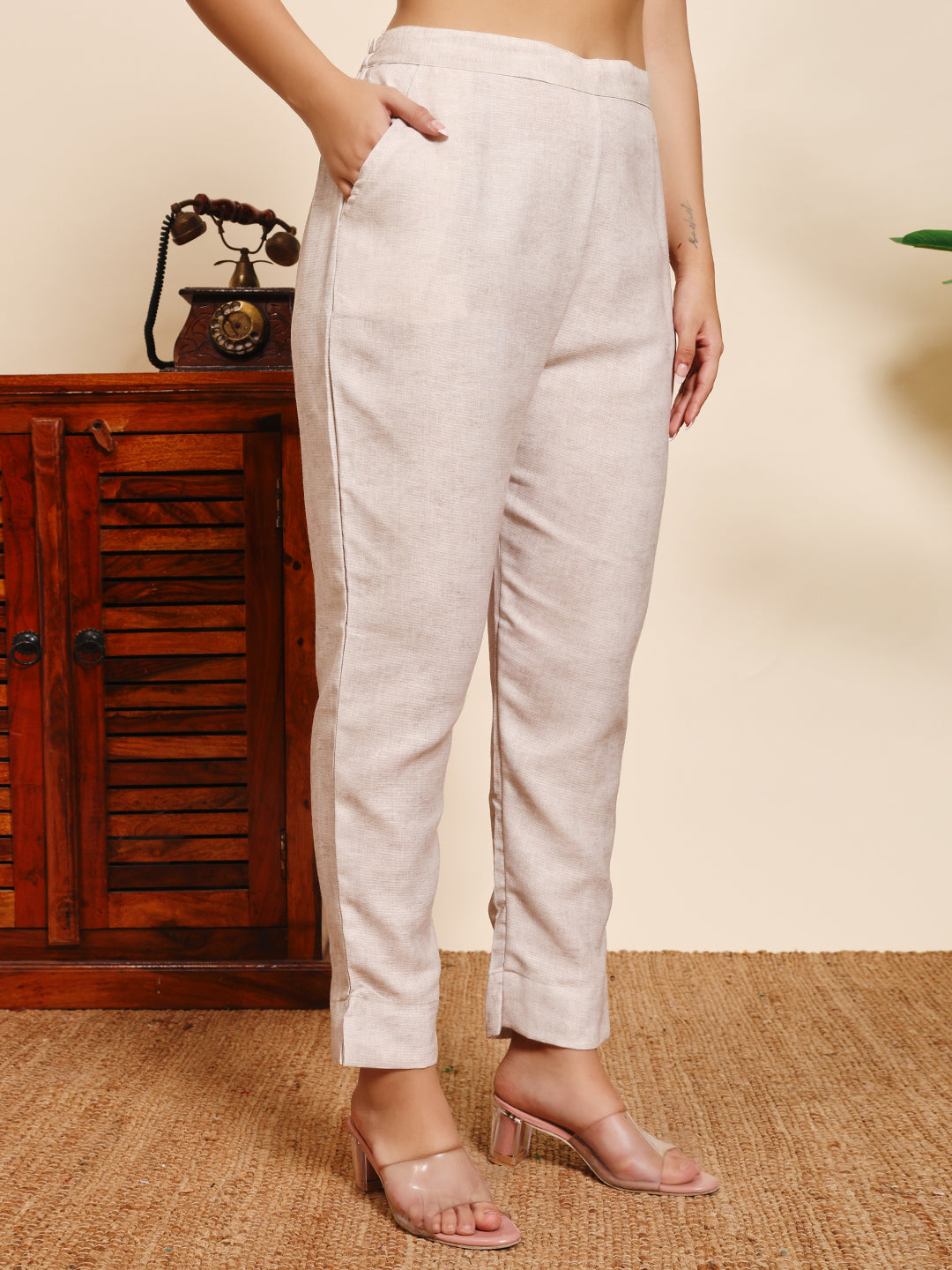 Sthula's Off White Floral Kurta Set with Wine Dupatta