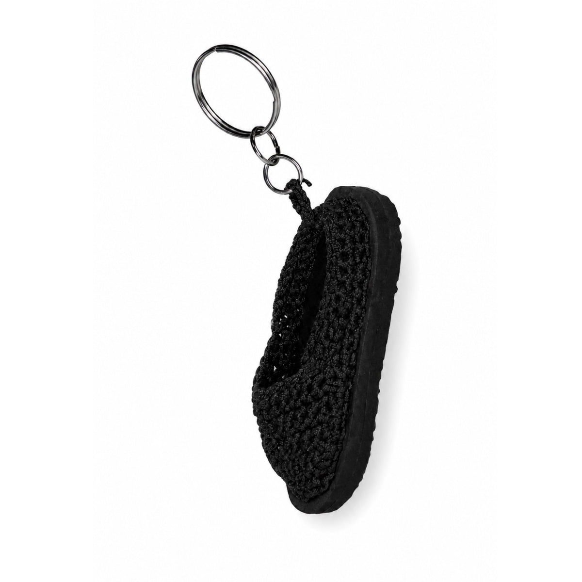 Sthula's Handmade Black Mini Shoe Keychain