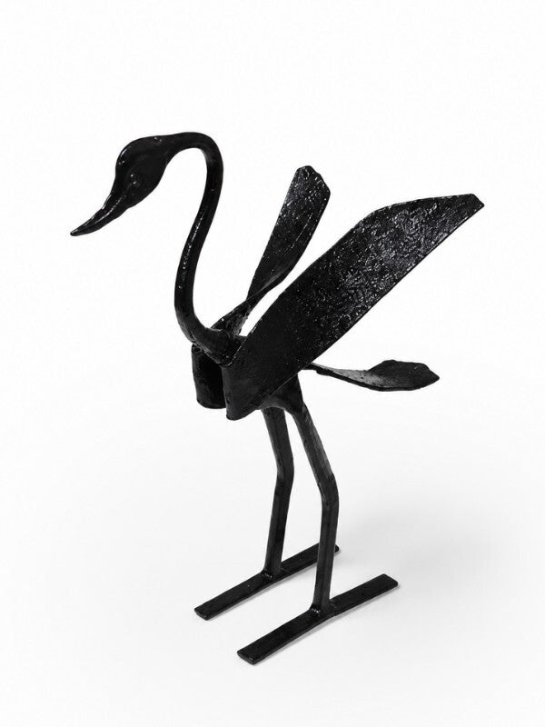 Sthula's Handmade Metal Crane Bird Figurine