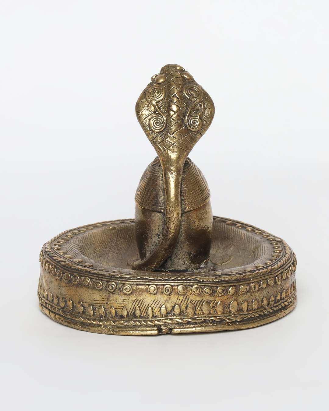 Sthula's Handcrafted Dokra Metal Shivling Showpiece