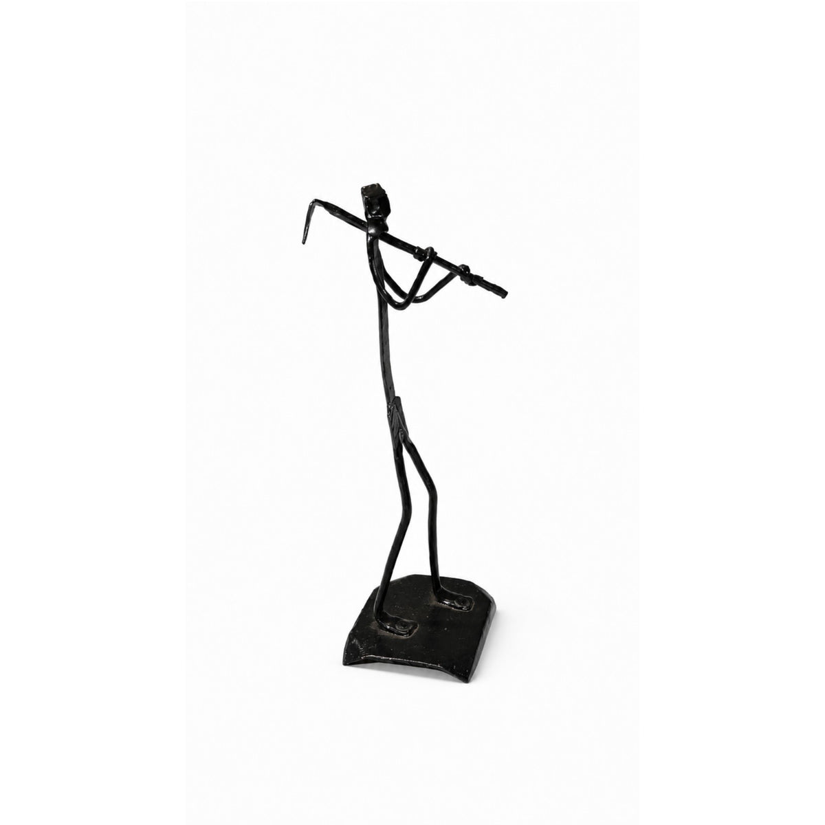 Sthula's Handmade Black Metal Farmer Figurine