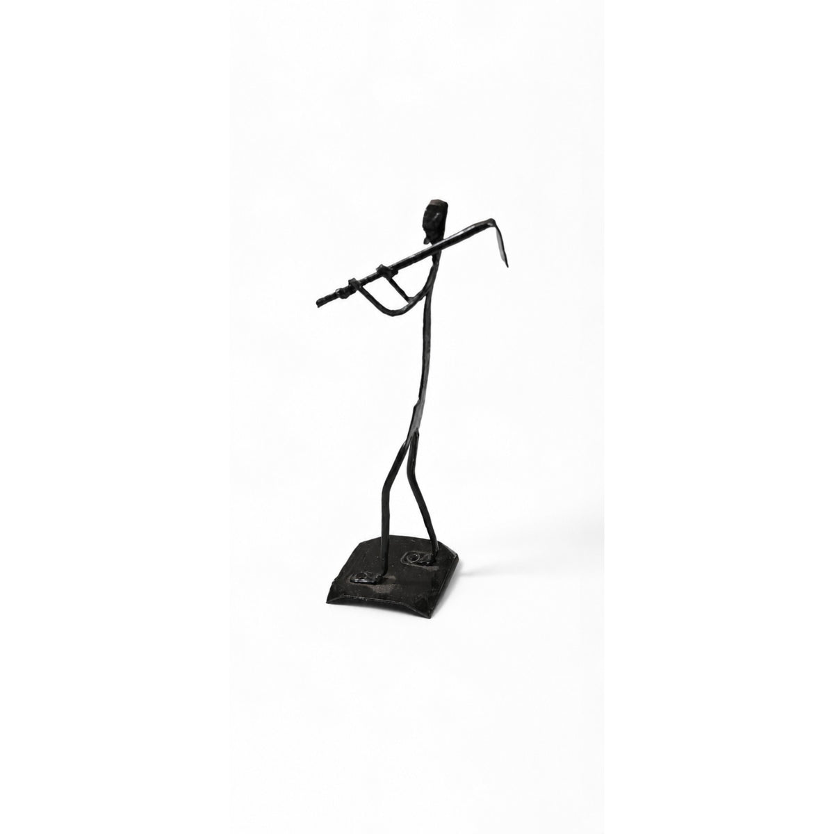 Sthula's Handmade Black Metal Farmer Figurine