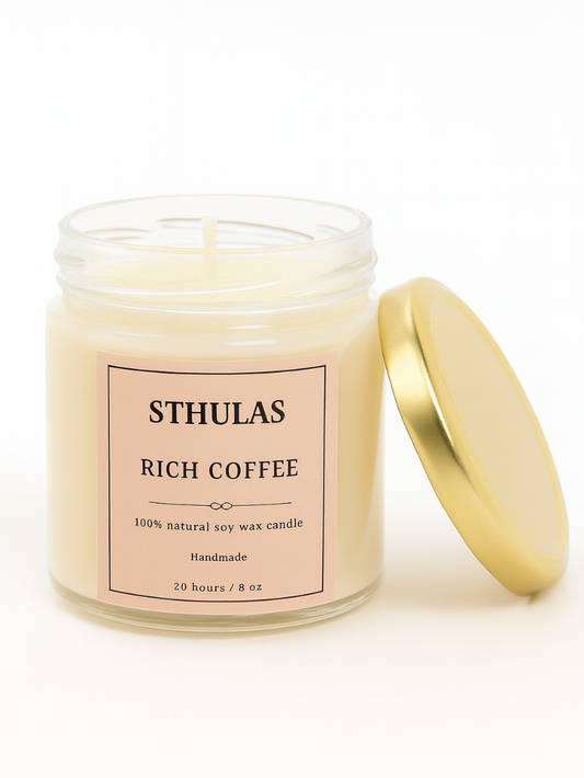 Sthula's Handcrafted Rich Coffee Soy Wax Candle