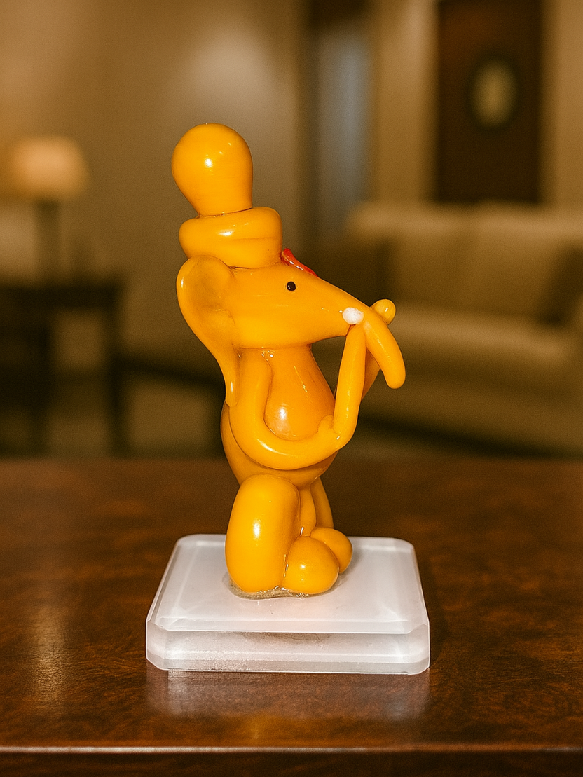 Sthula's Handcrafted Yellow Lord Ganesha Idol Showpiece