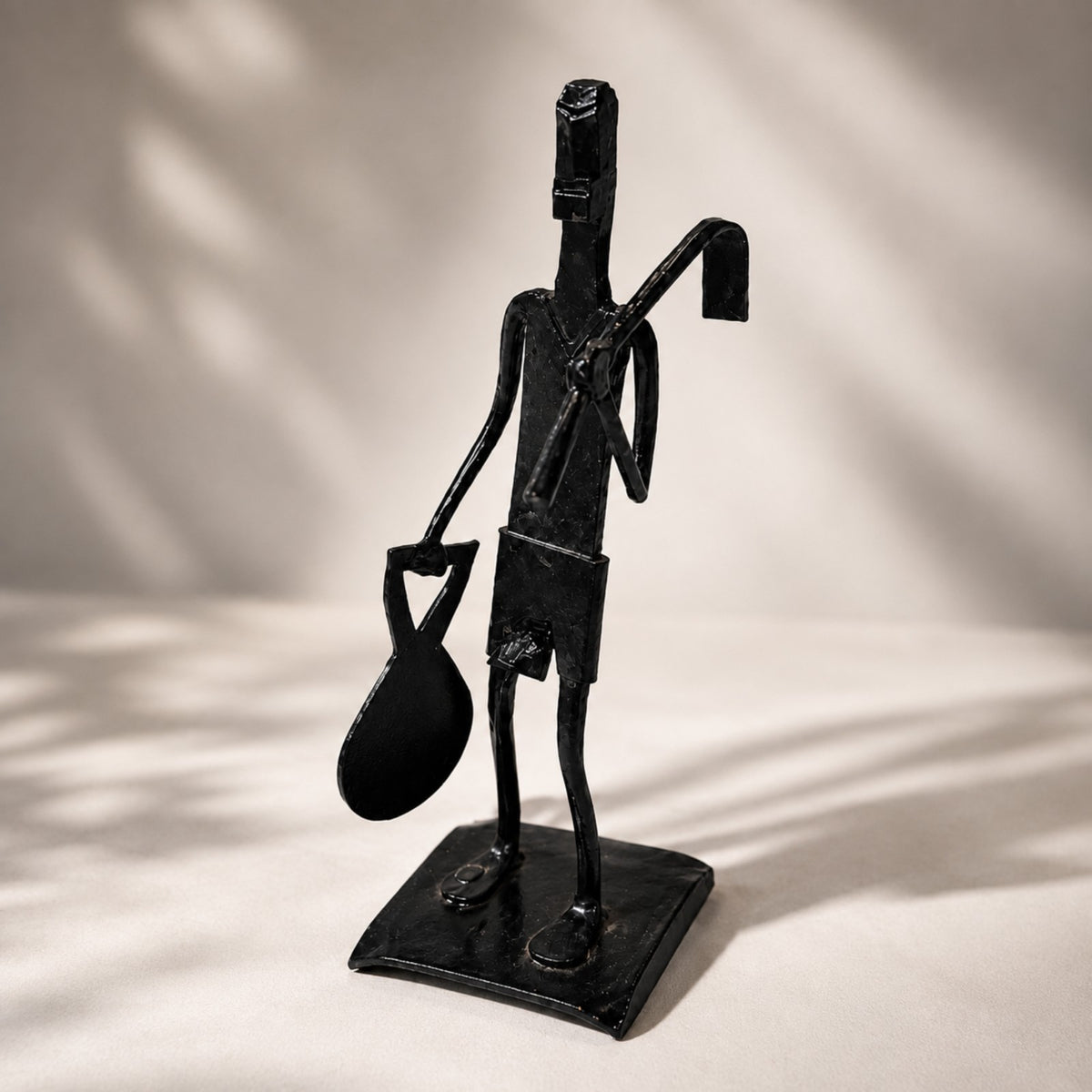 STHULAS Handmade Black Metal Musician Figurine
