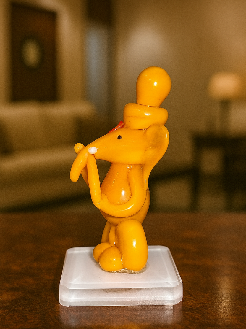 Sthula's Handcrafted Yellow Lord Ganesha Idol Showpiece