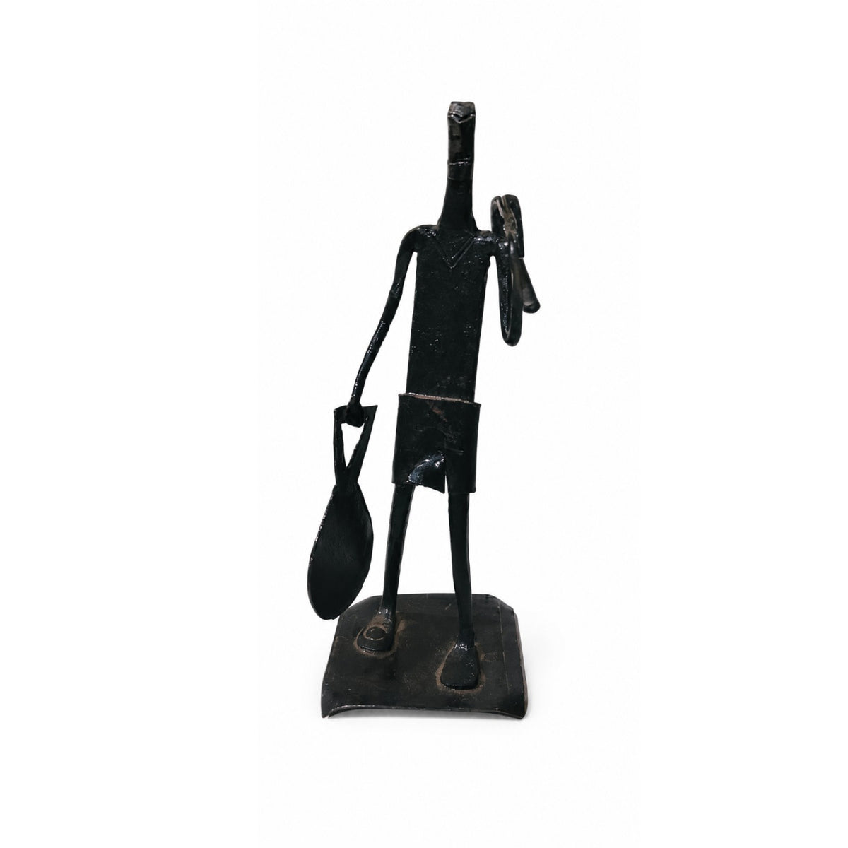 STHULAS Handmade Black Metal Musician Figurine