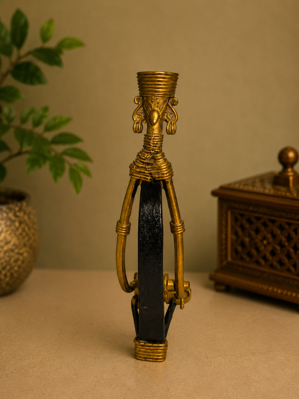 Sthula's Handmade Tribal Lady Metal Figurine