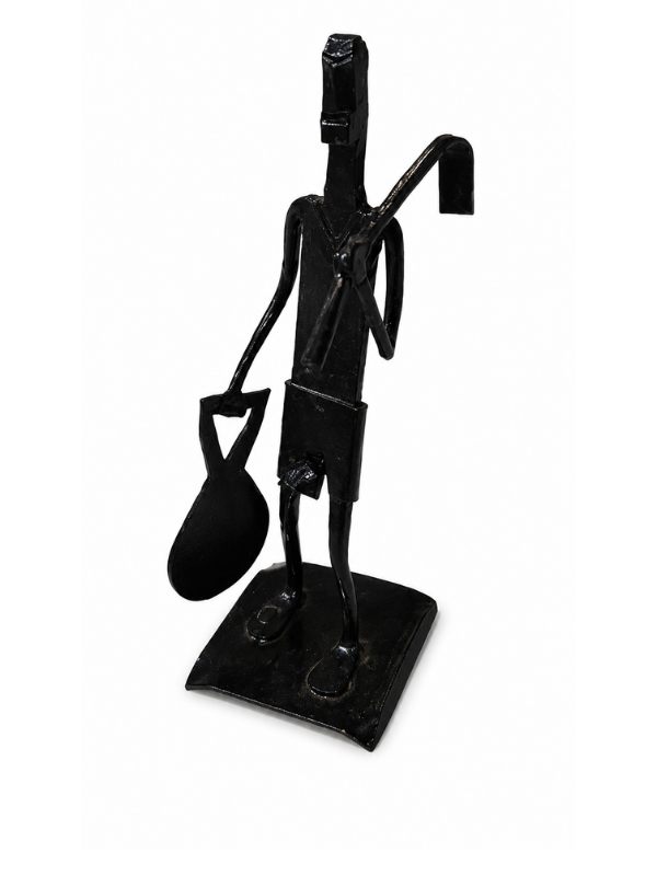 Sthula's Handmade Tribal Farmer Metal Figurine