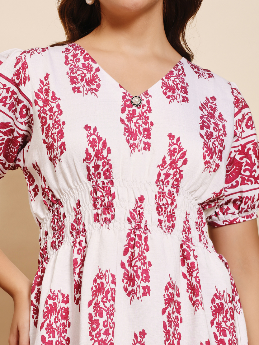 Sthula's Red Cotton Dress