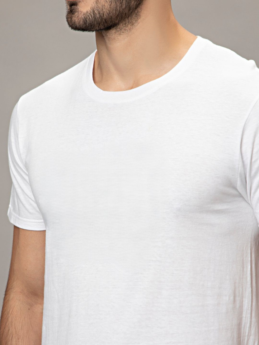 Sthula's Men White Cotton T-Shirt