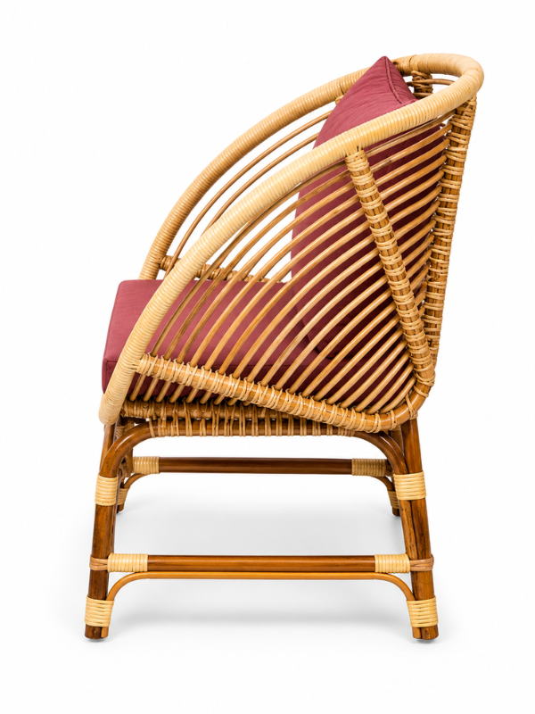 Sthula's Natural Brown Rattan Accent Chair