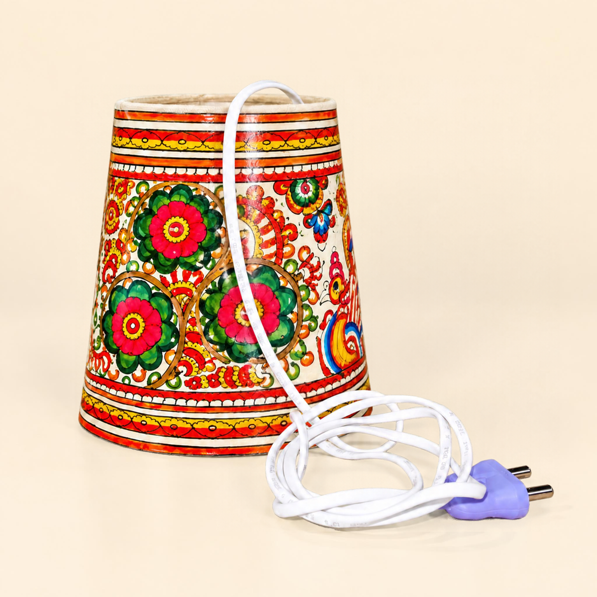 Sthula's Multicolor Peacock Floral Hanging Lamp