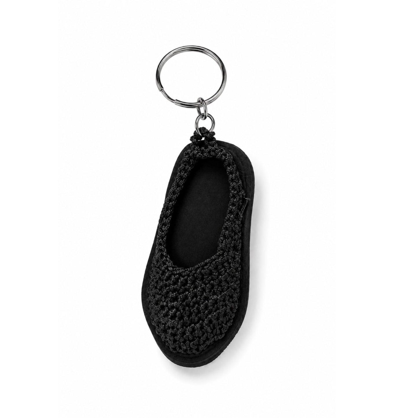 Sthula's Handmade Black Mini Shoe Keychain