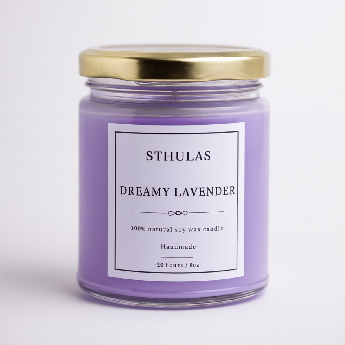 Sthula's Dreamy Lavender Scented Soy Wax Candle