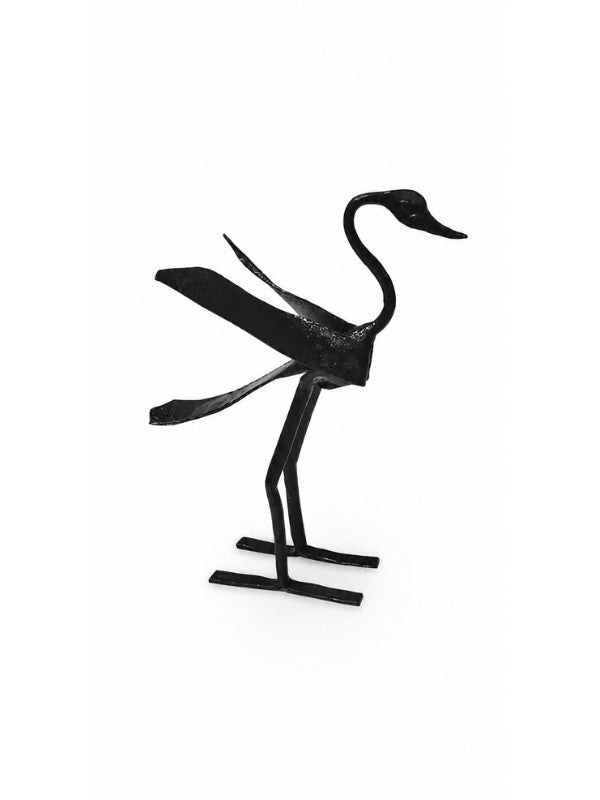 Sthula's Handmade Metal Crane Bird Figurine