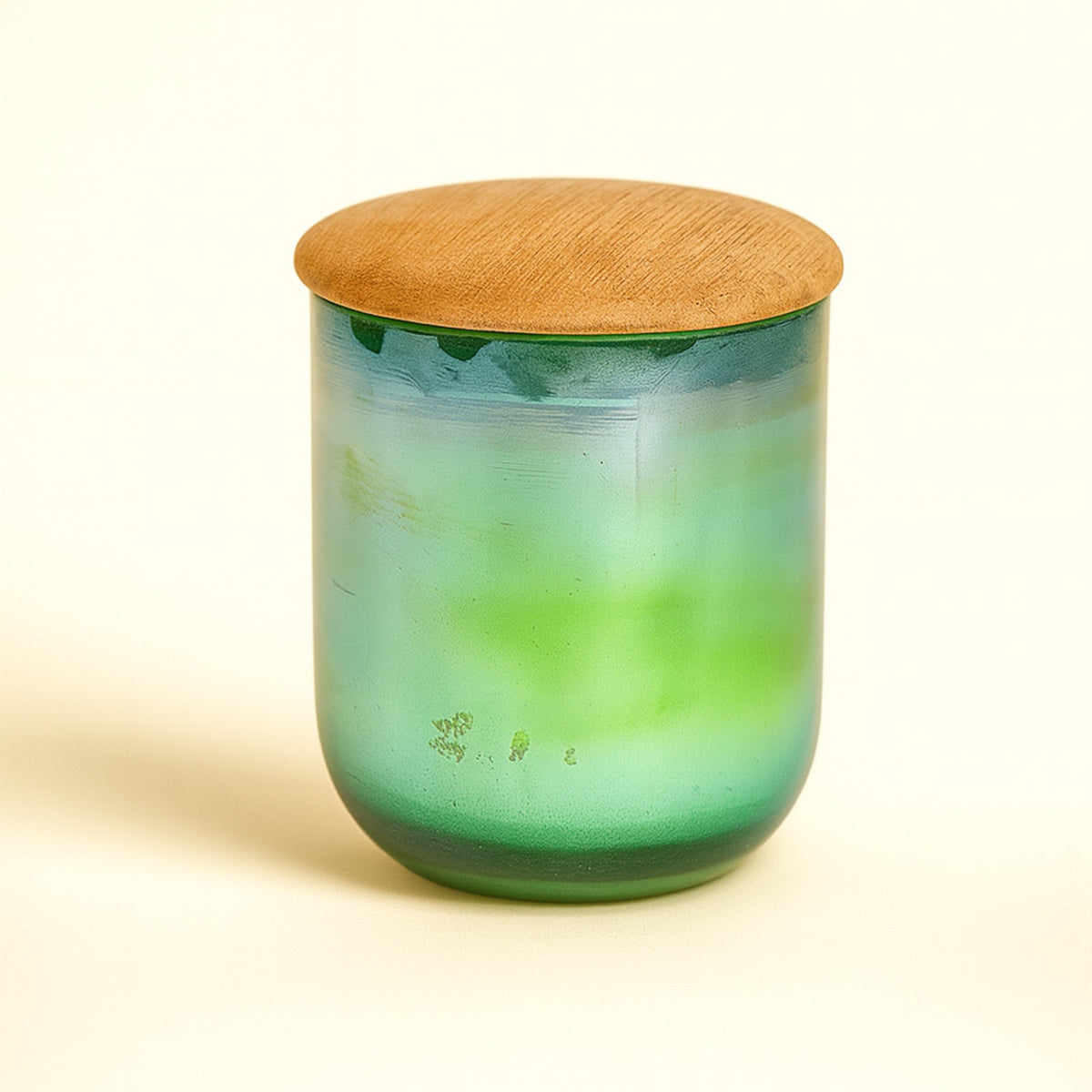 Sthula's Rose Scented Candle – Green Glass Jar