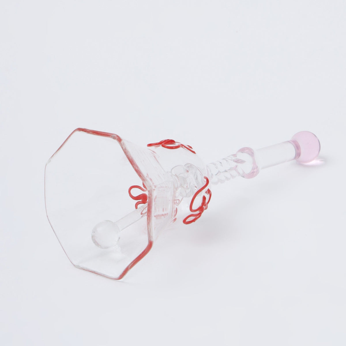 Sthula's Om Hanging Glass Bell Decorative Showpiece – Transparent Glass Wind Chime