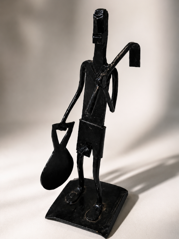 Sthula's Handmade Tribal Farmer Metal Figurine