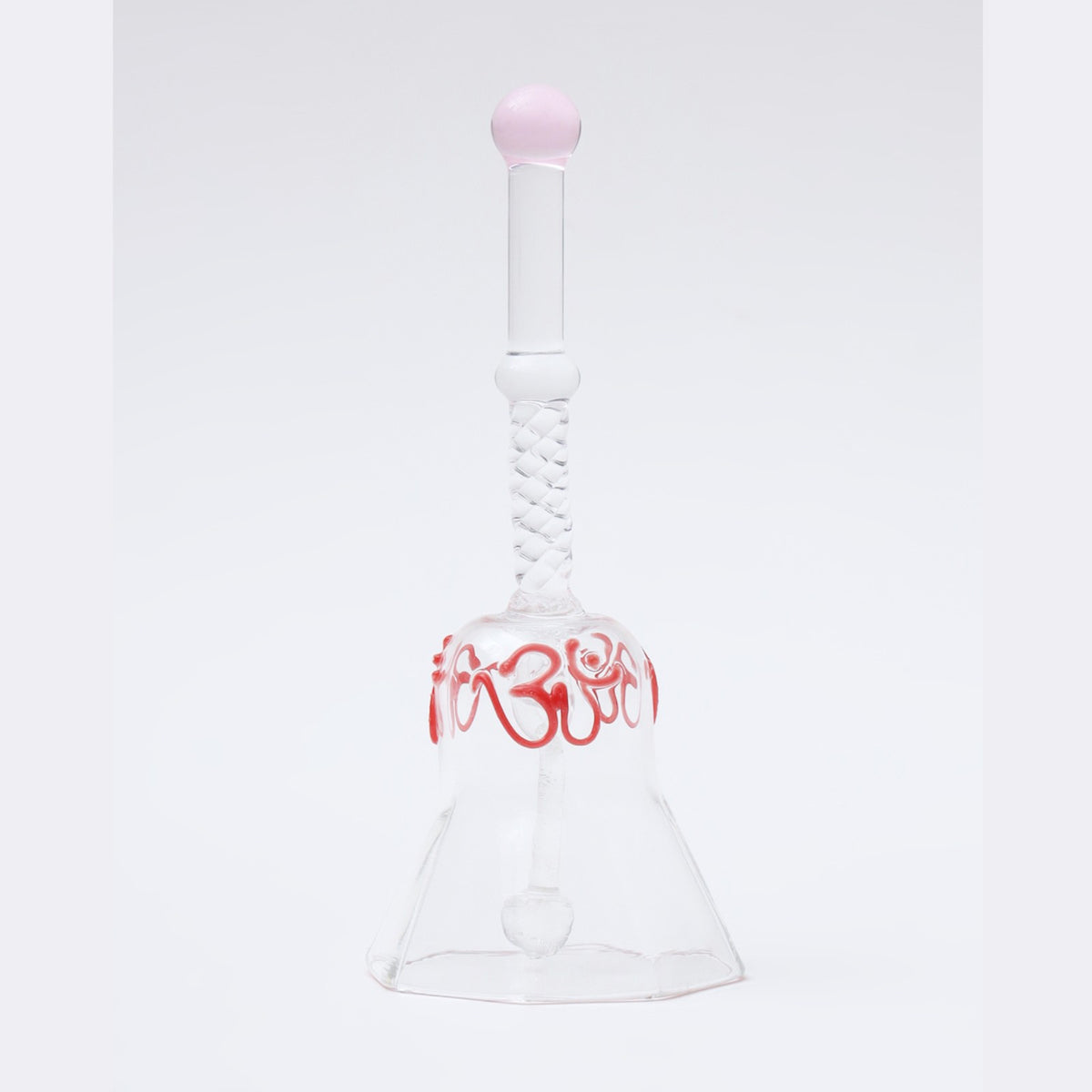 Sthula's Om Hanging Glass Bell Decorative Showpiece – Transparent Glass Wind Chime