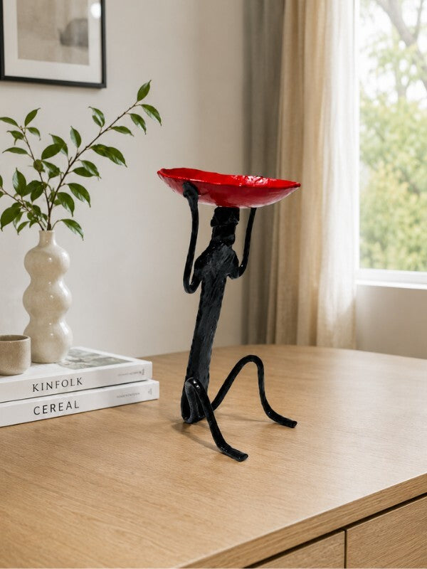 Sthula's Handmade Tribal Bowl Holder Figurine