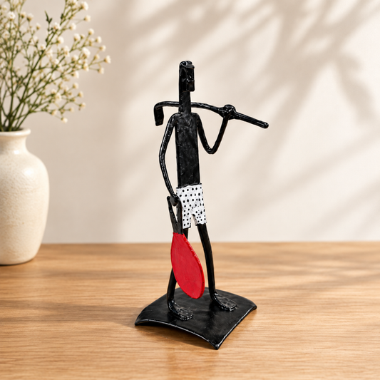 Sthula's Handmade Metal Farmer Figurine