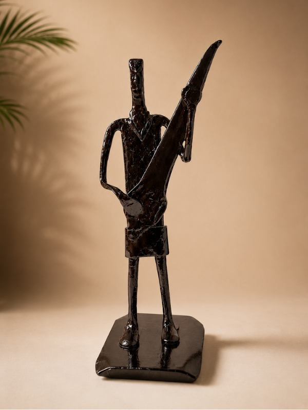 Sthulas Handmade Tribal Musician Metal Figurine