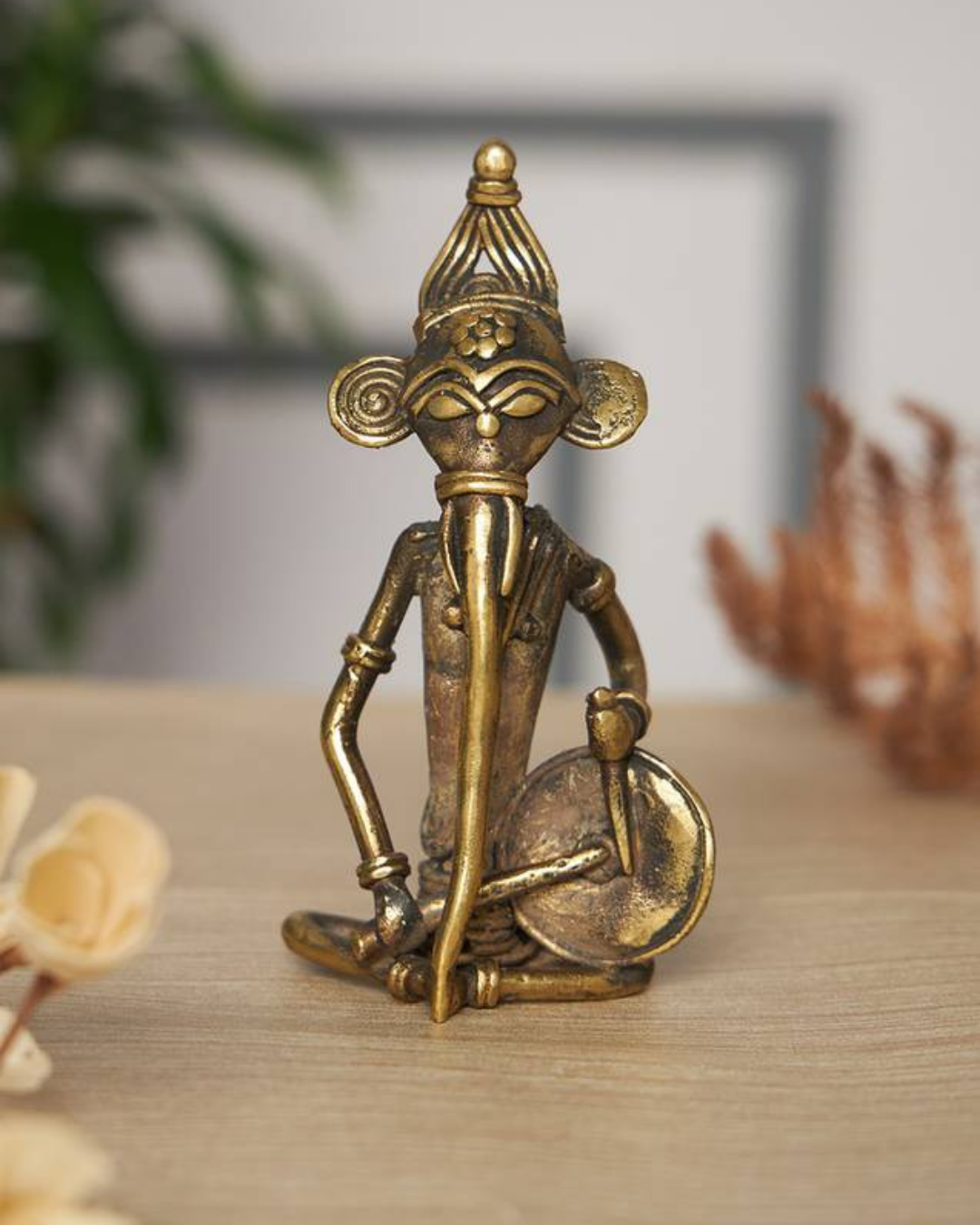Sthula's Handcrafted  Dokra Metal Tribal Musician Showpiece