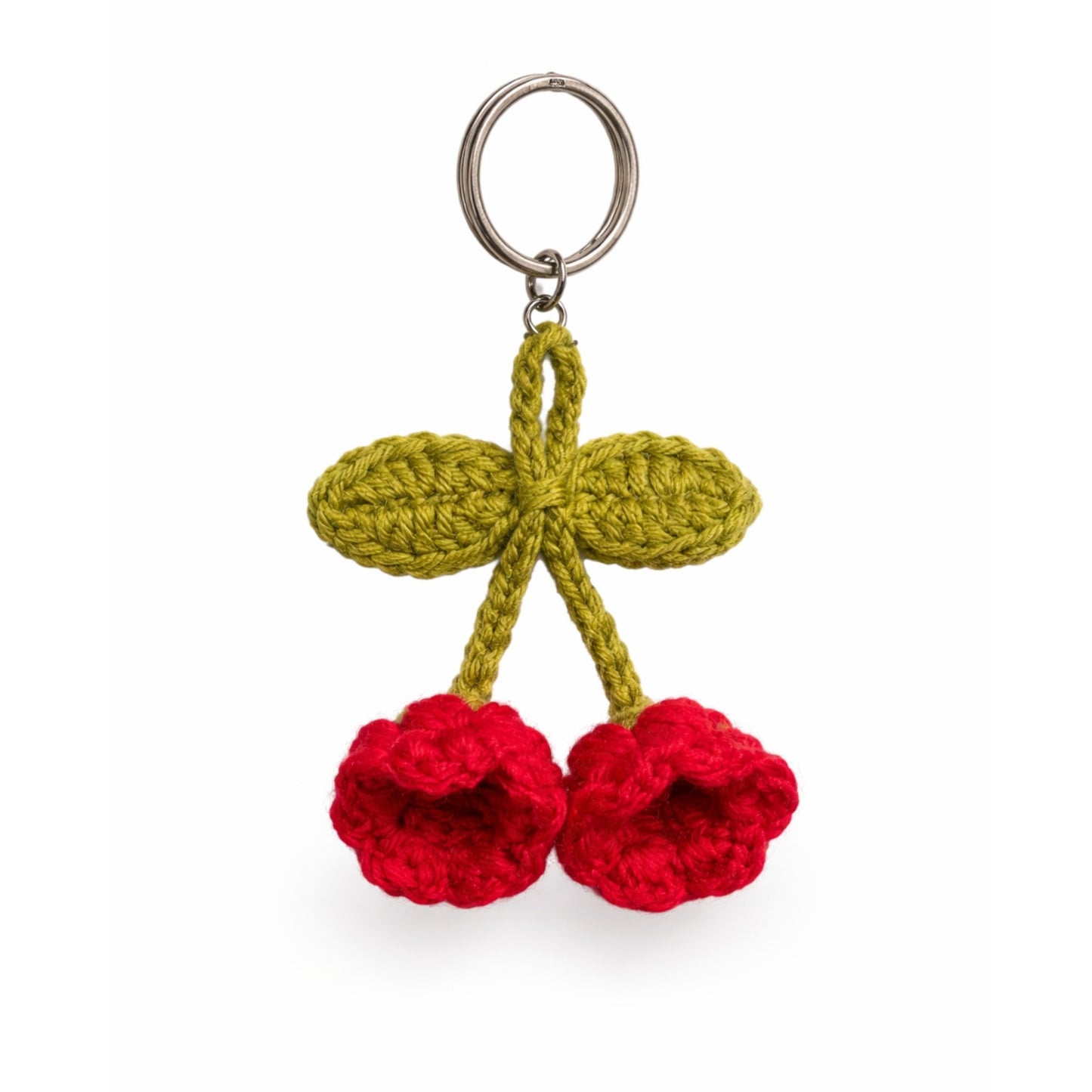 Sthula's Handmade Red Cherry Keychain